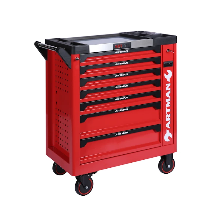 2020 Best Sell 7 Drawers Tool Trolley with Front Door in Europe Market