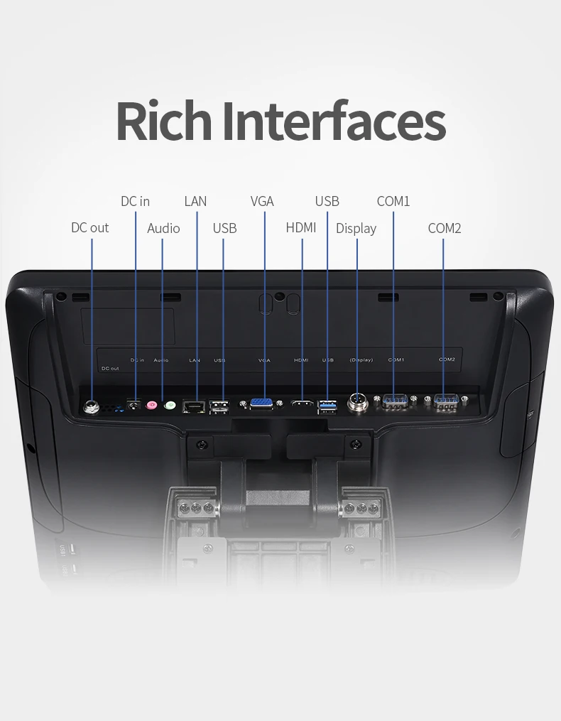 All In One Touch Screen Market Pos Terminal Cash Register System With Printer And Scaner Restaurants Point Of Sale
