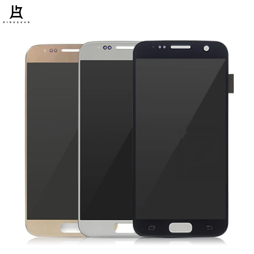 Wholesale Original mobile phones LCD for Samsung s7  G930 G930A G930P G930T Digitizer lcd touch screen Display