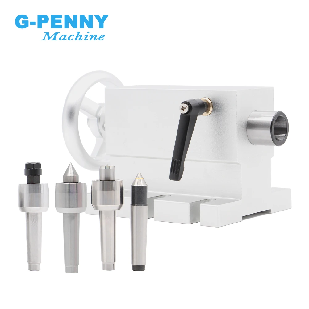 New Design Movable Tailstock With 4 Heads work with Rotary / A 4th Axis for CNC Engraving