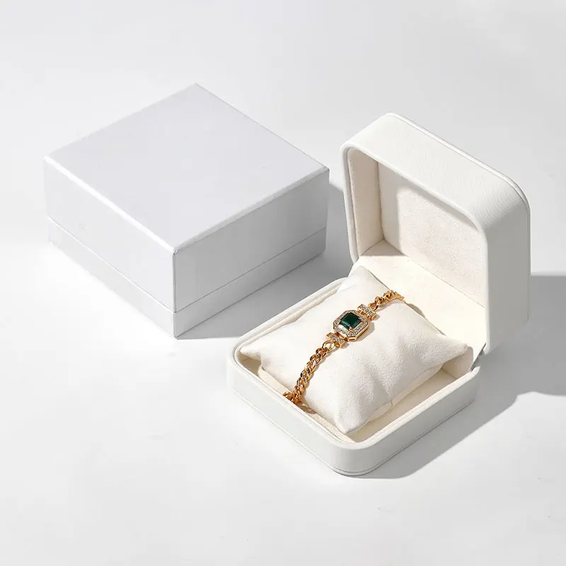 FANXI Eco Friendly Jewelry Packing Boxes Ring Necklace Bracelet Case Jewelry Boxes Bracelet Bangle Box with Pillow Inside