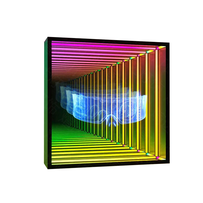 new product infinity mirror Abyss mirror Melaleuca tunnel mirror led holographic display billboard outdoor