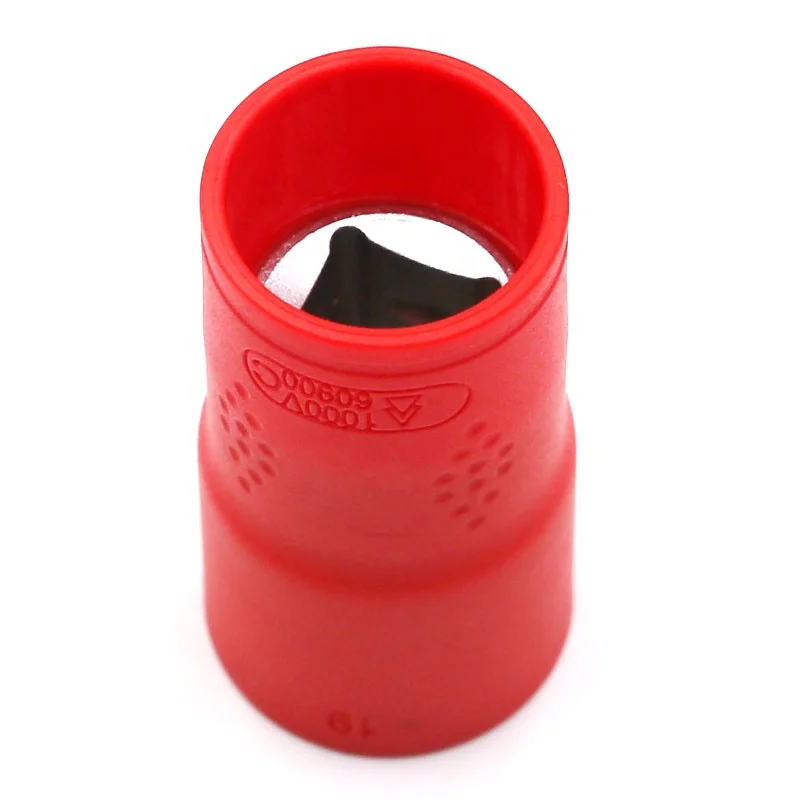 VDE 1000V  Insulated tools electrical injection socket insulator 1/2' 8-32mm