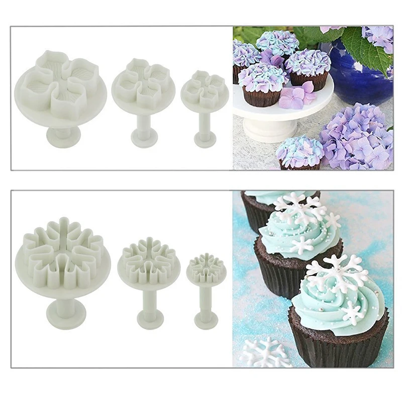 Baking accessories plastic miniatures wedding decoration cake tool mold set for fondant decorate