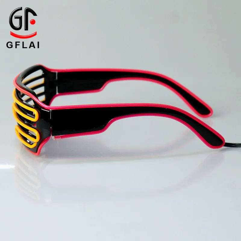 New Product 4 Flashing Modes LED Shutter Glasses For Carnival Light up Glow Glasses