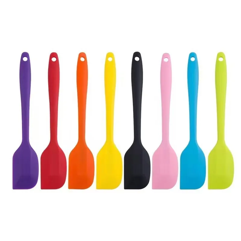 Food Grade Silicone Rubber Spatula Flexible Kitchen Spatulas for Baking Pastry Cutting Cooking Home and Bakery Use-Wholesale