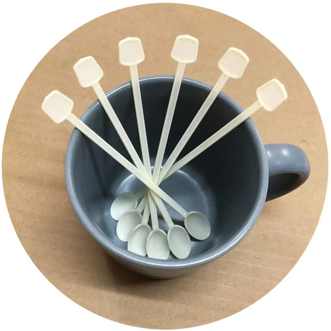 Экологичные биоразлагаемые пластиковые палочки для кофе из пла-пластика, 5, 6, 7 дюймов, пластиковые шриры, основные аксессуары для бара и напитков