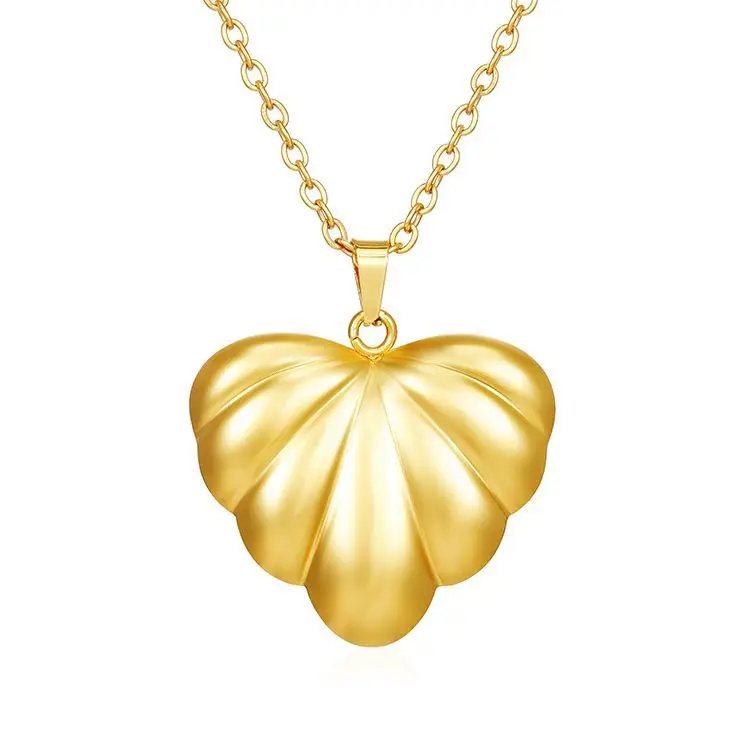 New Fashion Hypoallergenic Stainless Steel Ocean Beach Jewelry Conch Shell Seashell Pendant Necklace