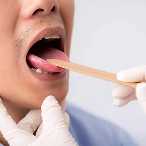 5.5 Inch Wooden Disposable Round Sticks Tongue Depressor Medical Crafts