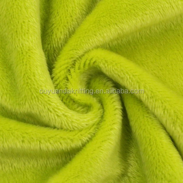 100% Polyester Minky Toy Plush Fabric Super Soft DTY Velboa Fleece Fabric
