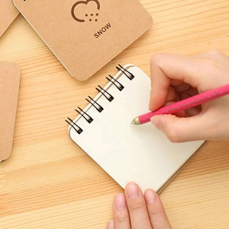 Графическая печать случайный спиральный блокнот милый дизайн блокнот дневник