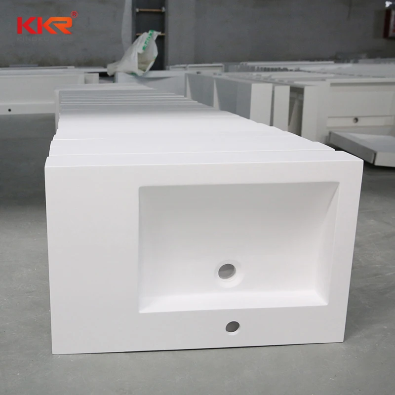 Wholesale solid surface  factory stone vanity sink
