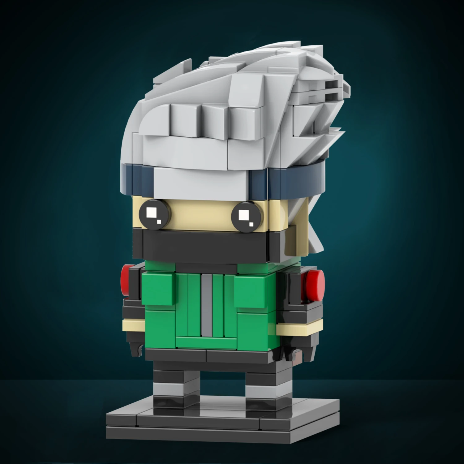MOC7239 MOC7240 Tsunade Hatake Kakashi Japanese Anime Character Square Head Bricks Educational Collect Building Blocks Kids Toys
