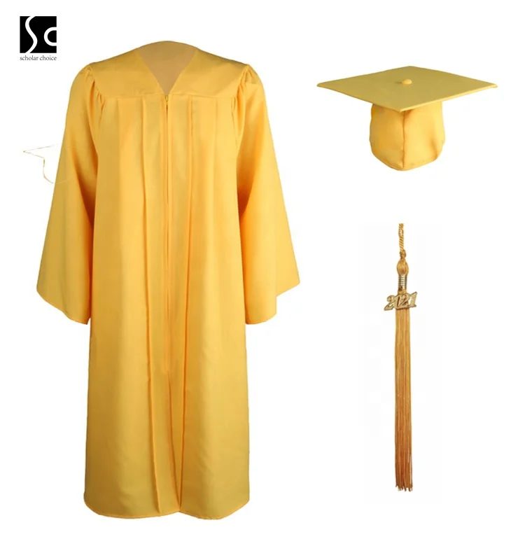Wholesale Matte Graduation Gown, Cap with Tassel factory directly