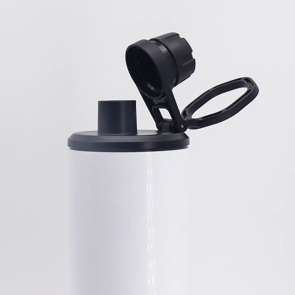 new design 20oz stainless steel cup white sublimation sport tumbler with 2 lids to drink wholesale