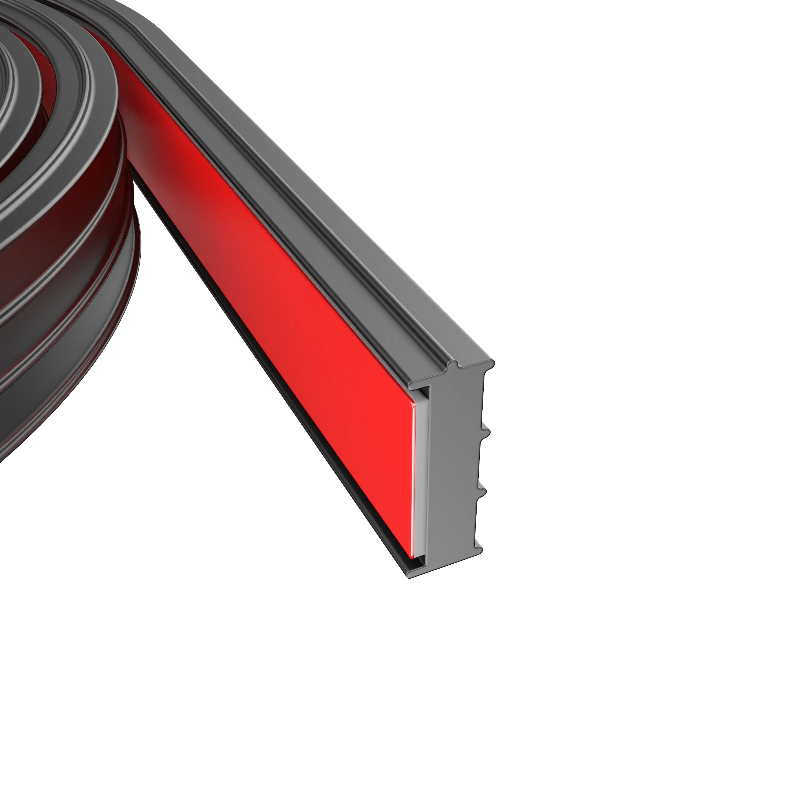 10737 Ribbed Foam Rubber Seal with 3M Tape, Self-Adhesive EPDM Foam Rubber Weather Stripping for Boat, Auto, RV, Marine