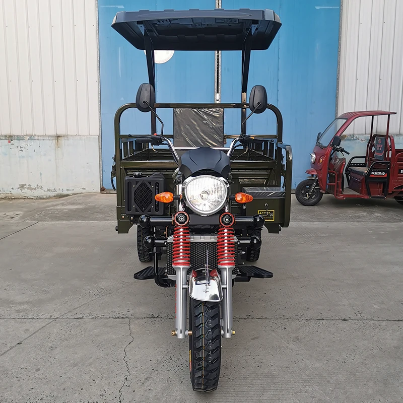 Tricycle factory dual water cooled engines gasoline petrol cargo tricycle motorcycle