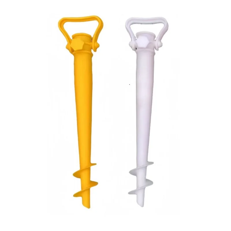Anchor Sand Screw Factory Plastic Sun Umbrella Ground Screw Earth Pole Post Beach Umbrella Anchor