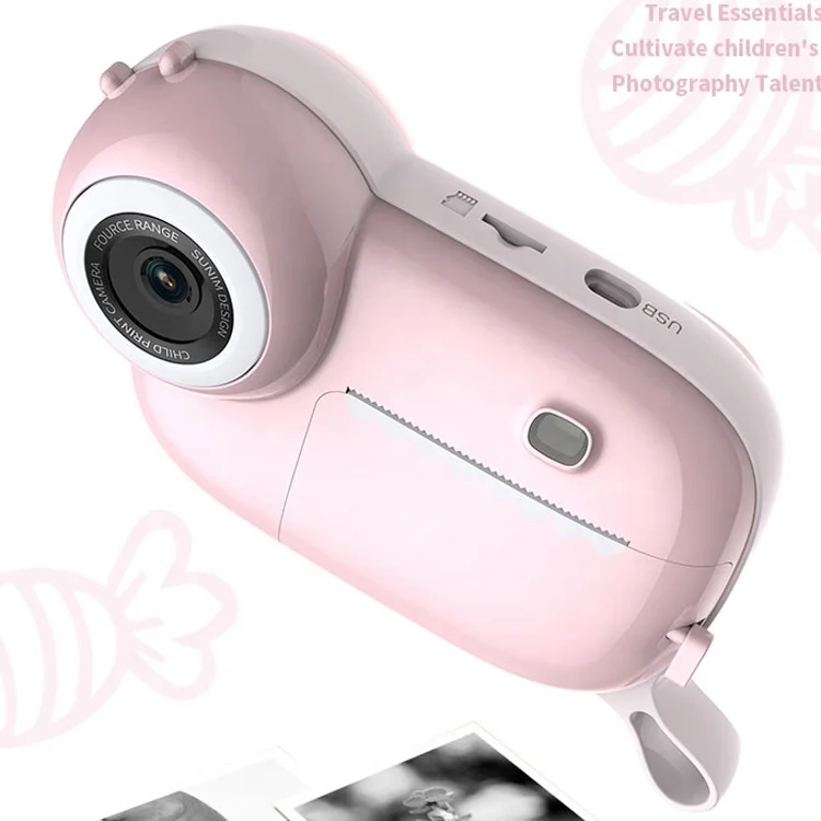 
 2021 Best 3 Inch Screen Children Instant Print Camera 1080p Hd Selfie Action Child Gift Digital Kids Camera Print  