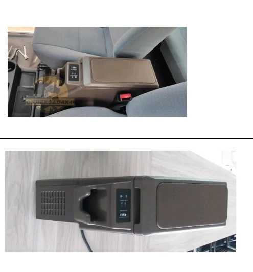 4X4 Center Console Armrest Storage Box Armrest Refrigerator For Toyota Land Cruiser LC70-79