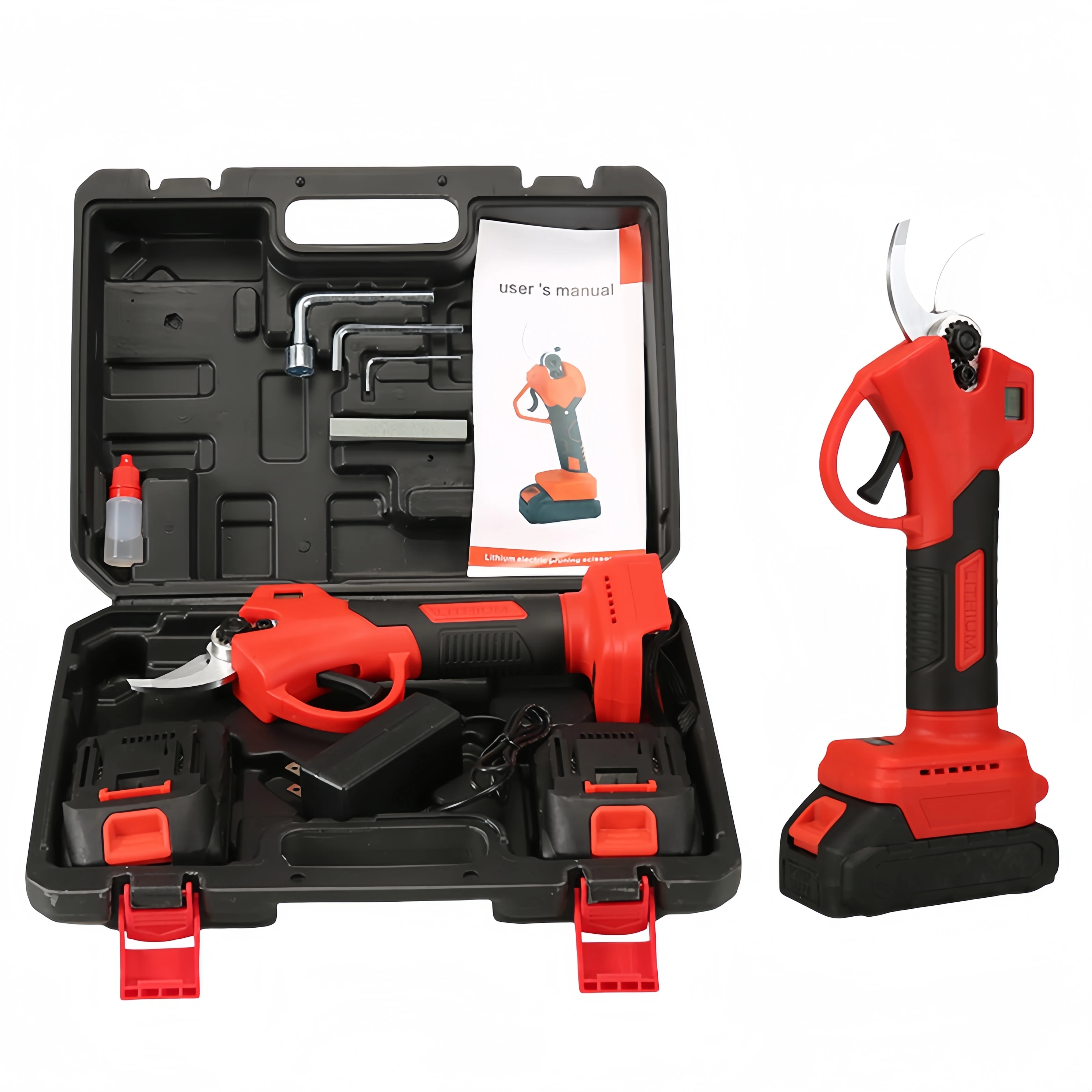 Rechargeable electric shears garden fruit tree electric shears multifunctional handheld lithium electric pruning shears