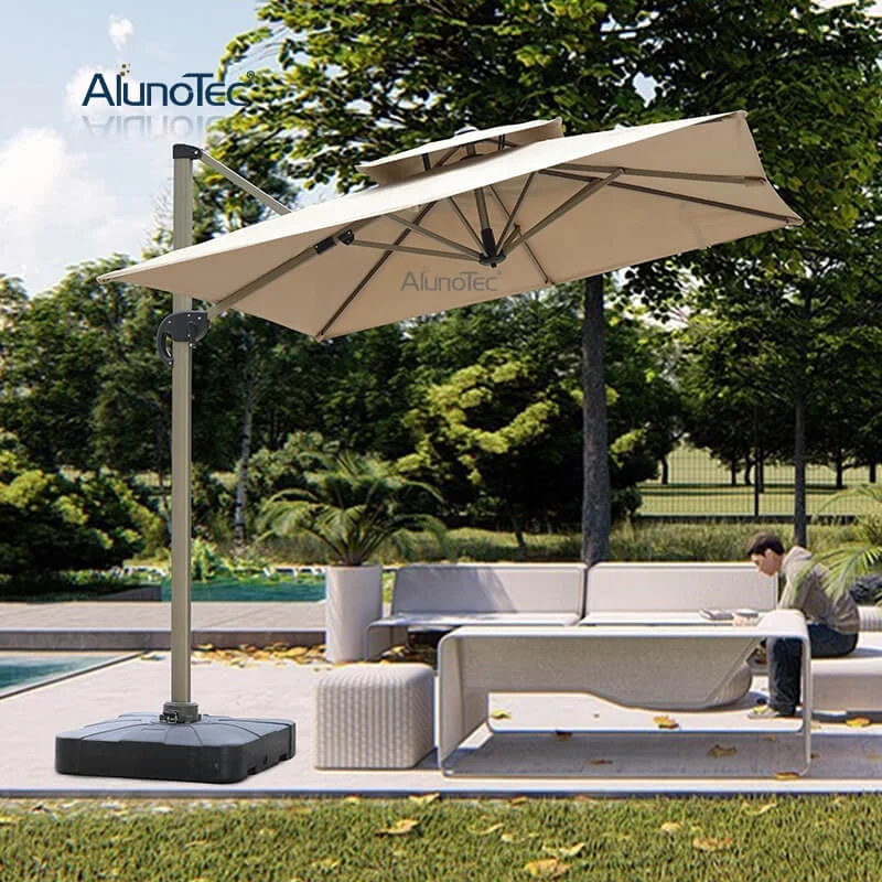 Wholesale Outdoor Villa Sun Courtyard Rome Parasol Outdoor Terrace Umbrellas Patio Designer Umbrella
