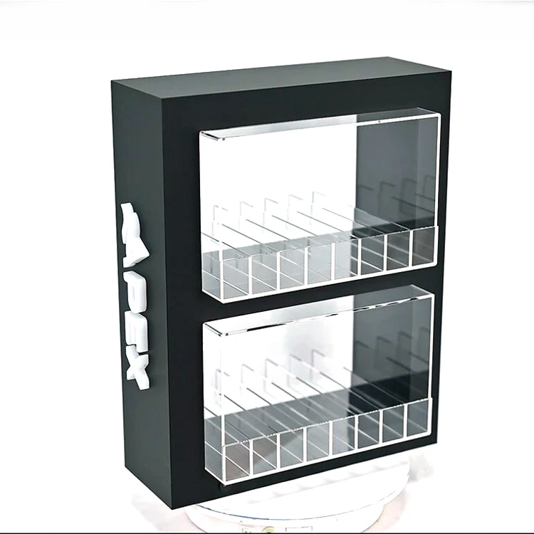 Custom LED Acrylic Smoke Shop Decoration Accessories Counter Tabletop Tobacco Display Stand Case