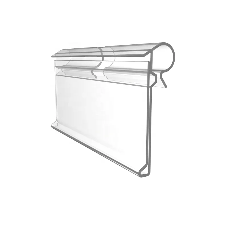 26mm H Meethope display plastic name retail supermarket slatwall hook price tag holder