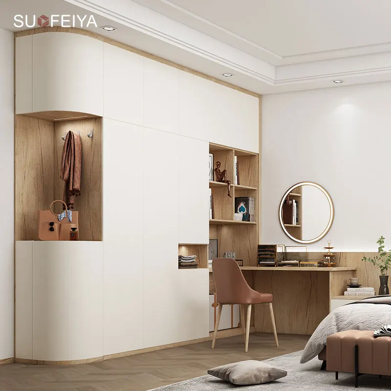 SUOFEIYA Assemble Room Closet Plastic Cupboard Clothes Storage Bedroom Set with Wardrobe Cabinet