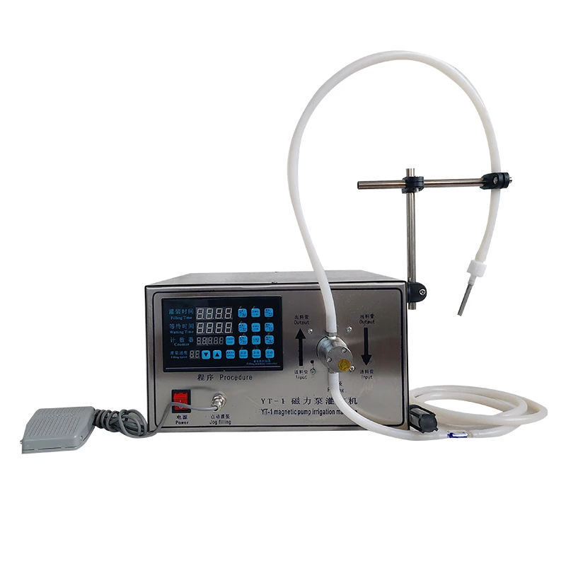 Semi-automatic Oil Beverage Juice Filler Equipment Magnetic Pump Bottle Liquid Filling Machine