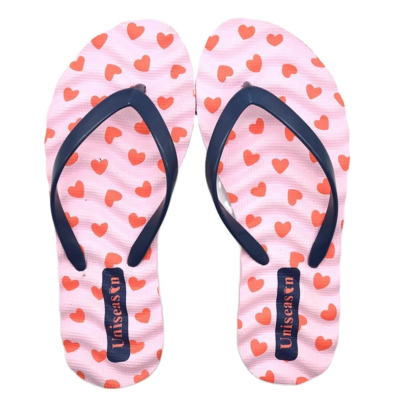 Beach and palms Print Made in China Lady flip flops Spa Slippers