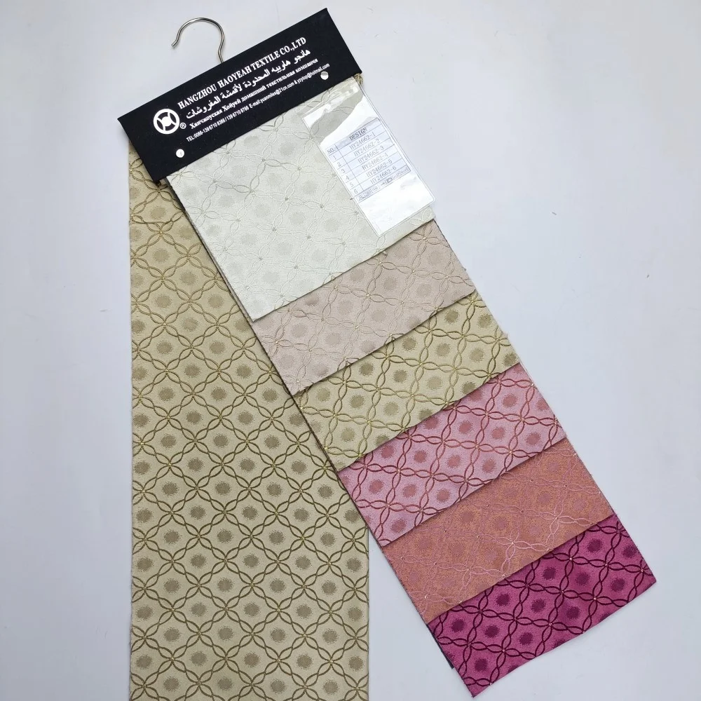 Factory Wholesale Custom Modern High-end Yarn Dyed Jacquard Curtain Fabric for Living Room