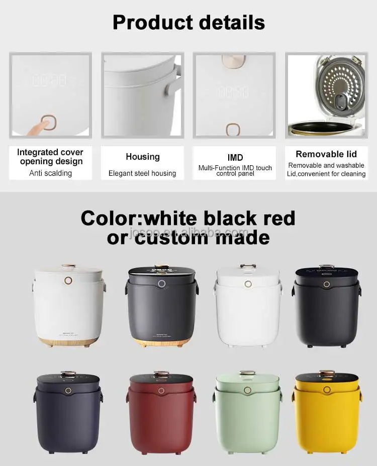 Electric Cook Machine Solar Mini Microwave Portable Mini MultiCook Kitchen Appliances Non-stick Rice Cookers