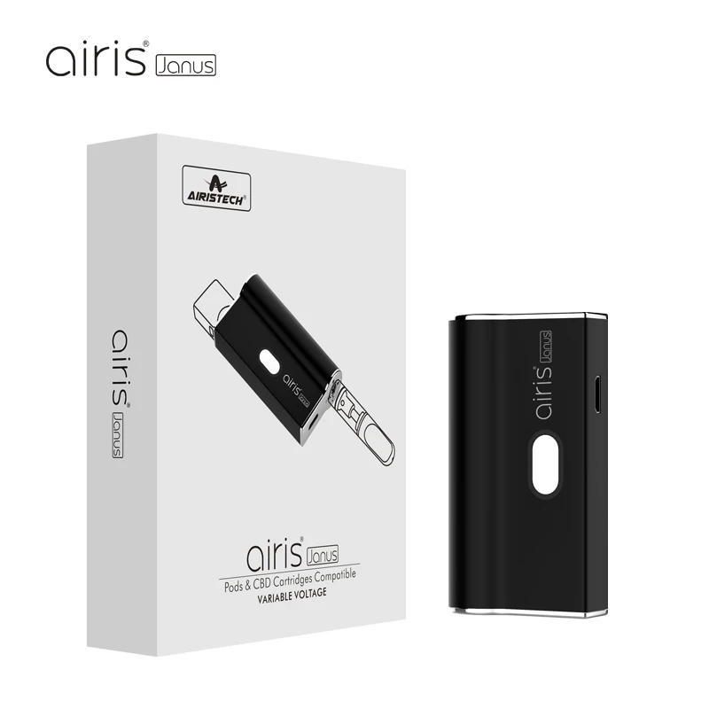  Доставка DHL Airis Janus Vape CBD Mod Kit VV аккумулятор с переменным напряжением подходит для картриджей и капсул масляным баком резьбой
