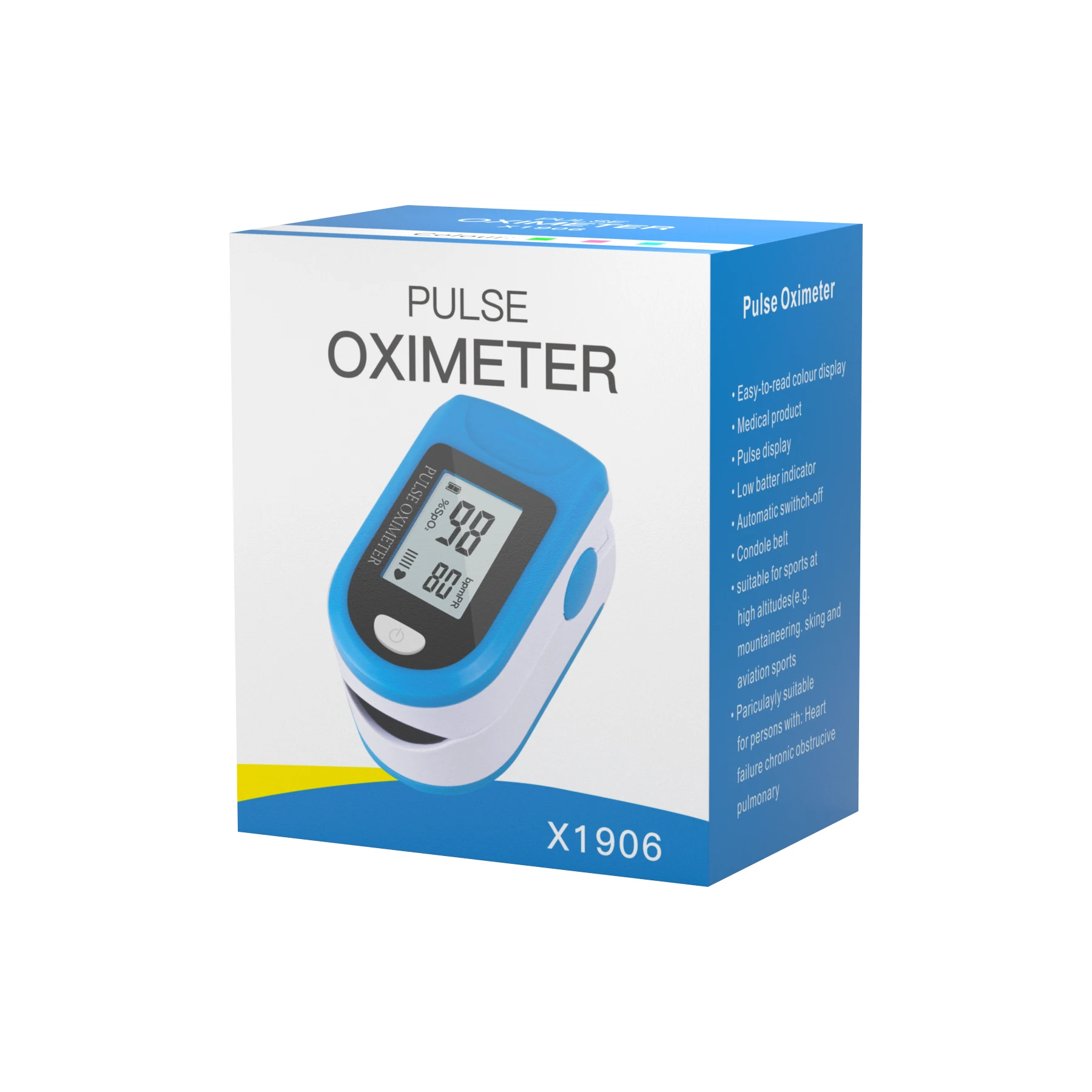 Digital Finger Tip Oled Spo2 Oximeters Oxi Meter Fingertip Portable Oximetro Finger Pulso Pulse Oximeter Plastic CE LCD Display