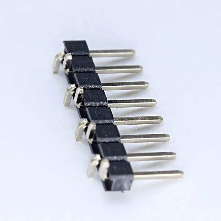 Xyfw Pin Header Male 1X20 Pin 2,54 1.27mm 2.0mm 1 Row Smt 12pin Header 2.54mm Single Row Male Connector Black Bulk PCB ROHS Pbt