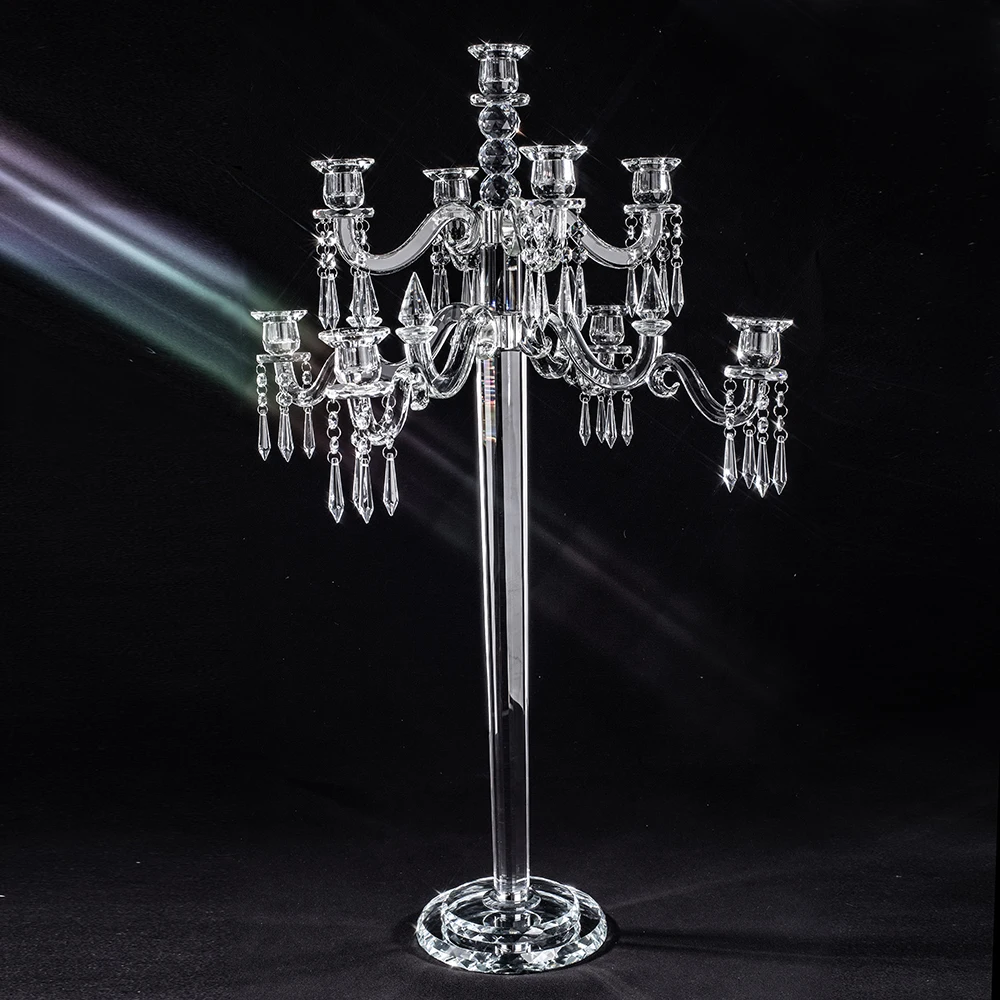 crystal candelabra wedding decoration centerpieces crystal flower bowl candelabra