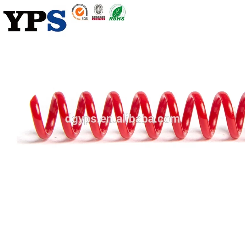 Single ring binding High quality Plastic spiral coil for book binding colorful plastic spiral binding coil