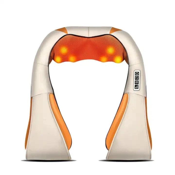 Rechargeable Home Car And Office  Kneading Heat Roller Press Massage Belt For Shoulders Neck Massager Machine