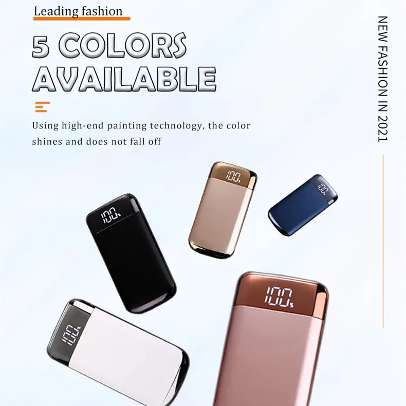 Customize Logo Slim Charger 10000mAh Super Capacitor Battery Power Bank For Mobile Phone Qi Wireless Power Bank