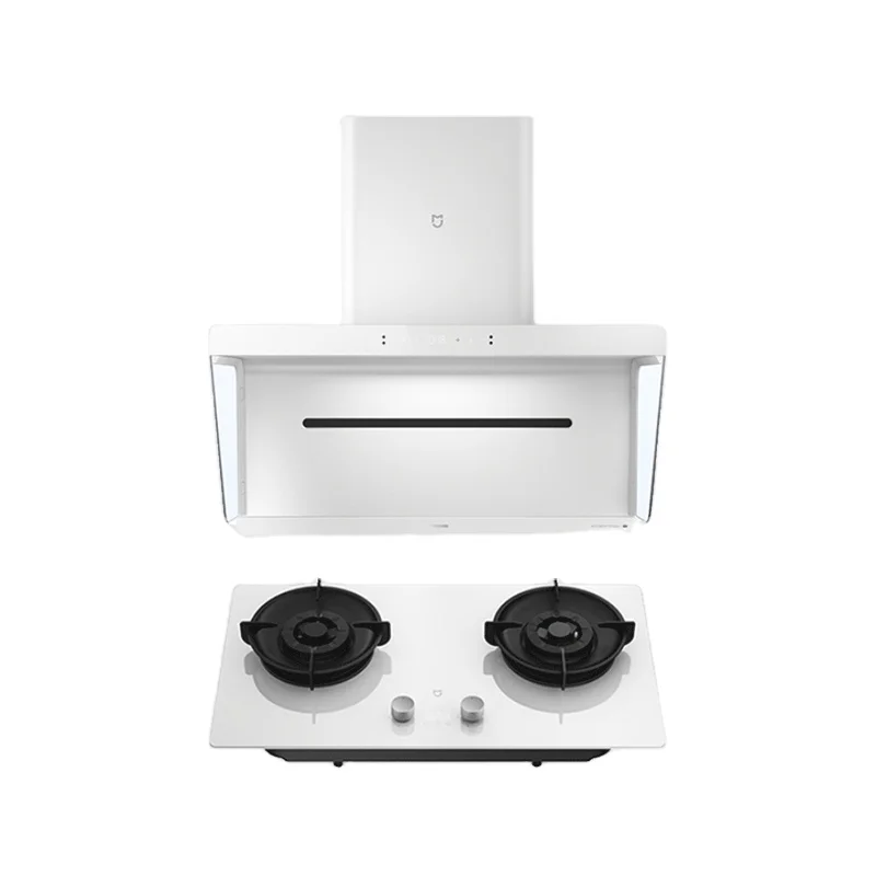 Xiaomi Mijia Intelligent Range Hoods S2 and Mijia Intelligent Timer Gas Stove S2 Smoke Cooker Set Natural Gas CN Version