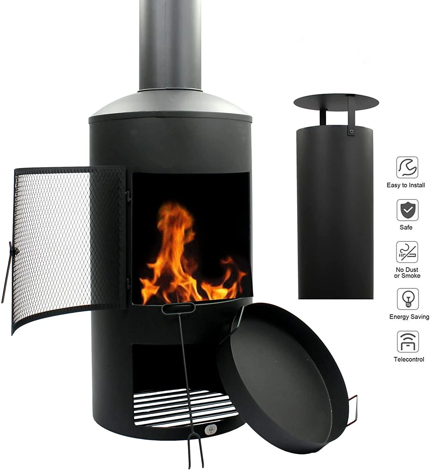 Наружный камин обогреватель для патио садовый задний двор огнеупорный