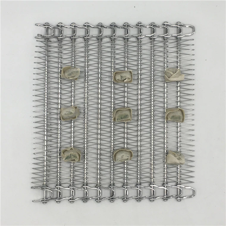 Stainless steel  Spiral grid belt  for cooling  Spiral Grid Mini Sushi Roller Conveyor Belts