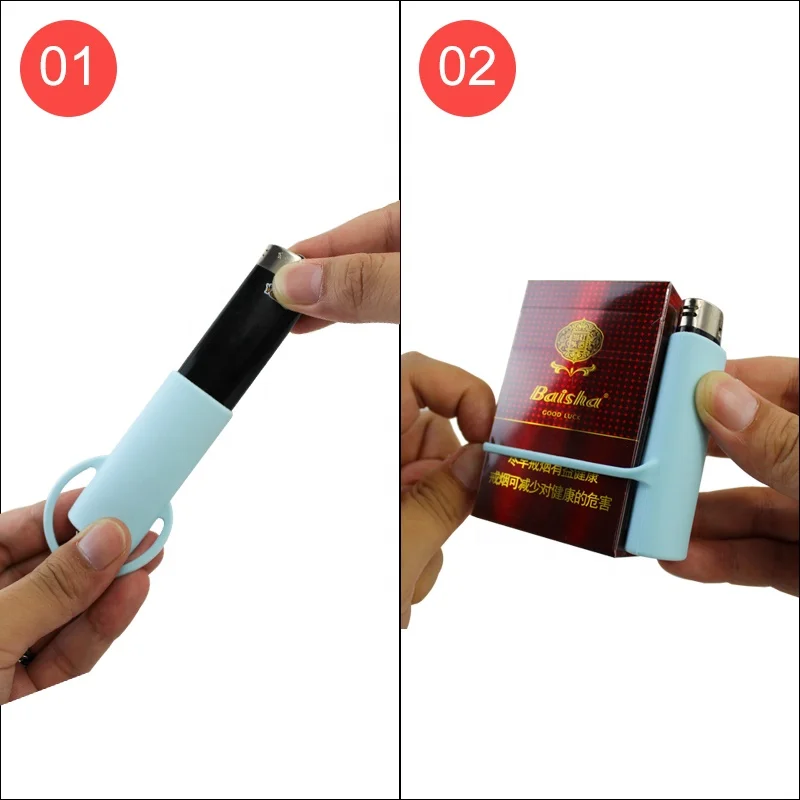 Youngshen Silicone Lighter Case Portable Cigarette Cover Nonslip Lighter Casing Protector Smoking Accessories for Men Women