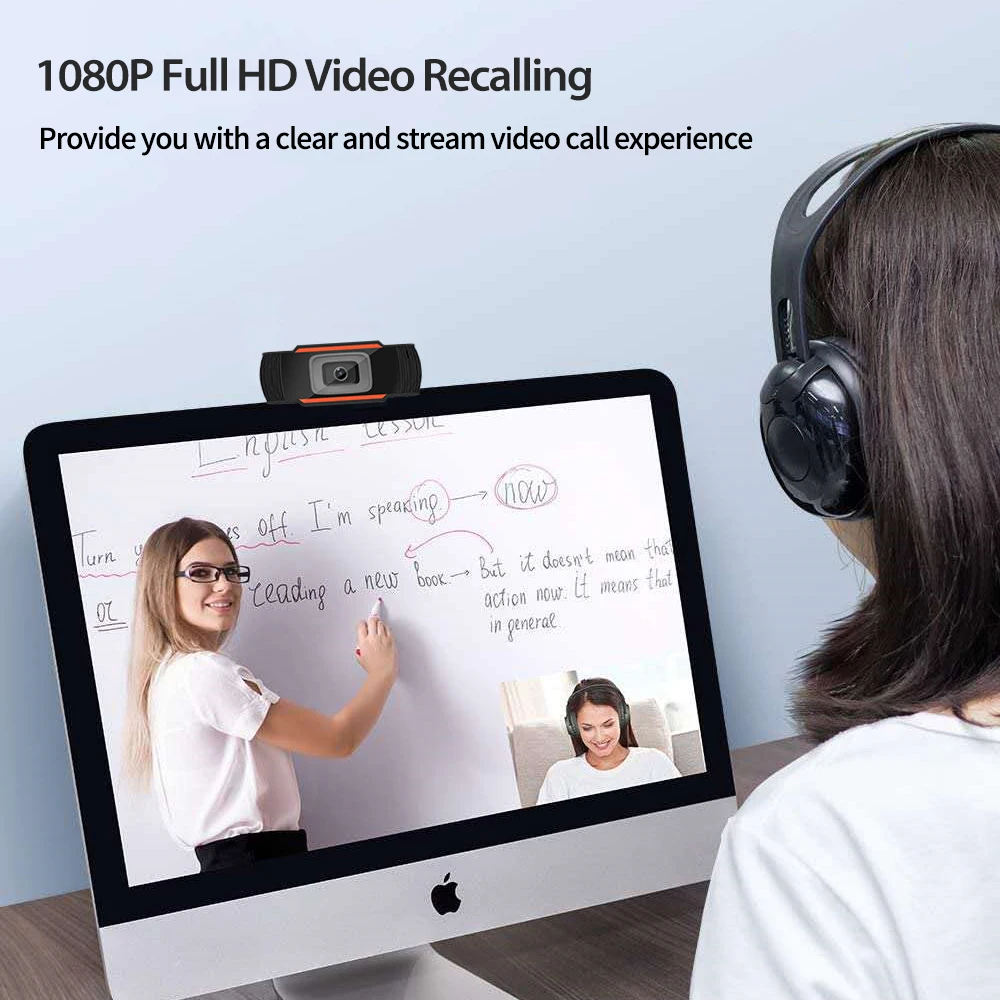 computer conferencing Chatting video 720p 1080P  HD USB webcam pc webcams  built-in mic video camera
