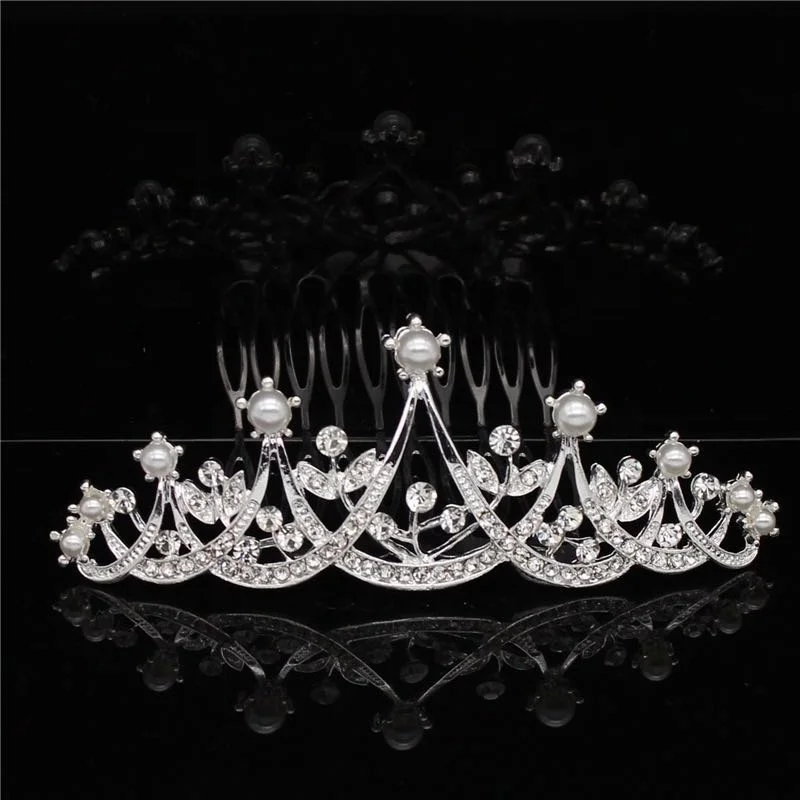 Лидер продаж, Детские свадебные аксессуары для волос со стразами, диадема, корона, аксессуары принцессы, ювелирные изделия для вечеринки, тиара для детей