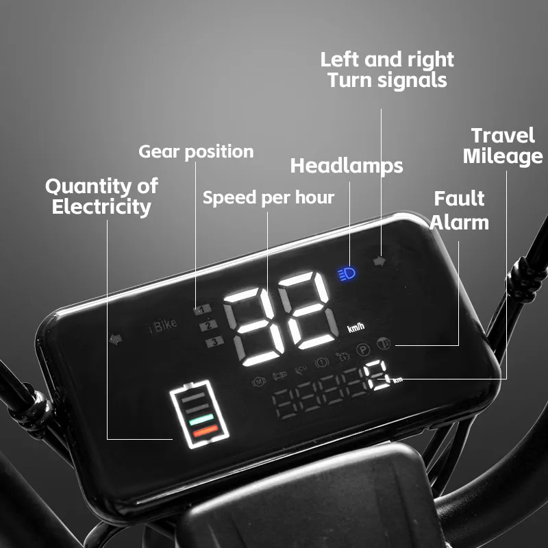 High Quality 48v 60v Battery Scooter Electric 350w 500w Motor Electric Bicycle 14inch Fat Tire Electric Bike
