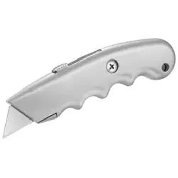 Aluminum Alloy Handle retractable blade safety cutter utility knife