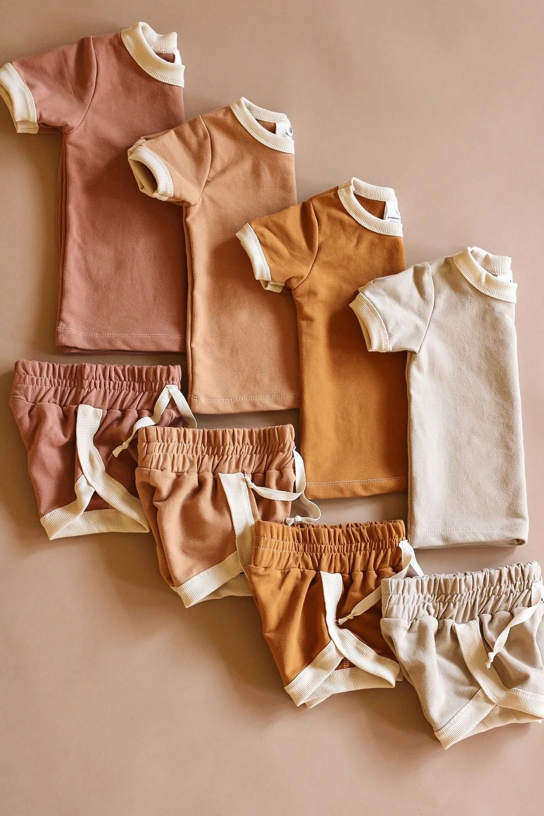 Kids T-shirt And Shorts Set Regular Fit Ringer Tee Shirt Running Split Shorts Cotton Gym Active Casual 2 Pieces Set Street Child