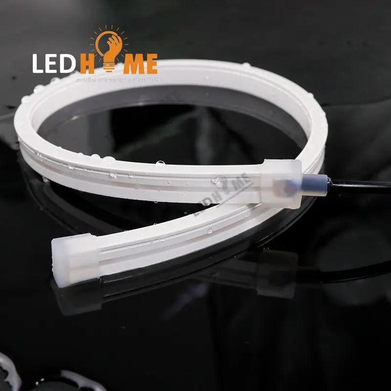Extrusion silicone ip67 waterproof DC24V led neon strip light with CE Rosh for ceiling